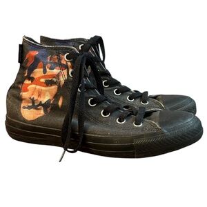 Converse All Star X Andy Warhol Distressed Sneaker Shoes Size 7.5
